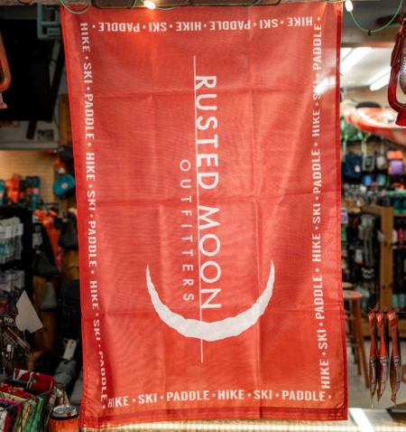 Red Rusted Moon Outfitters Flag