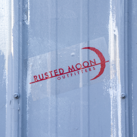 Rusted Moon Clear Bumper Sticker